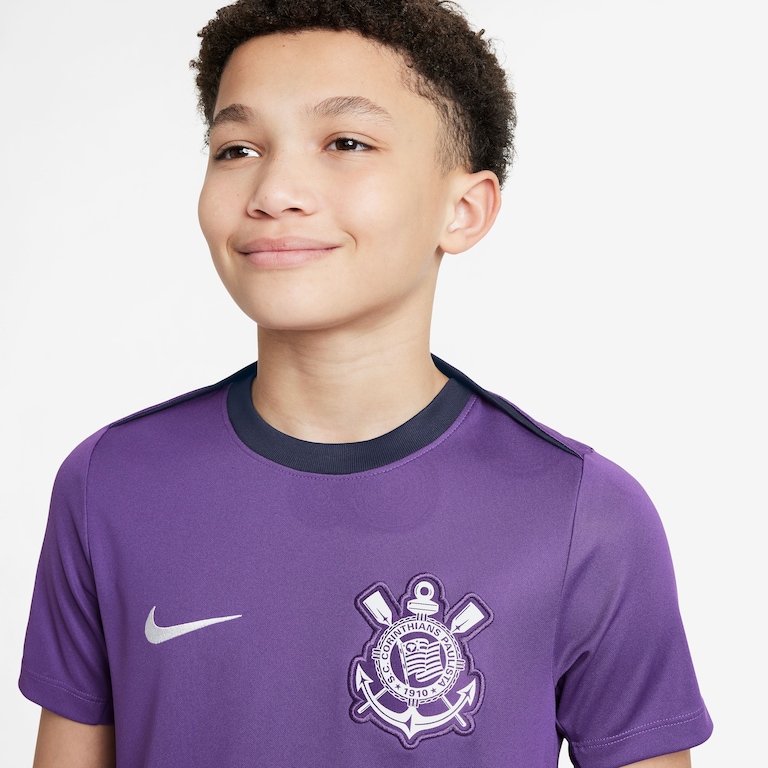 Camisa Nike Corinthians Treino 2025 Infantil - Foto 3