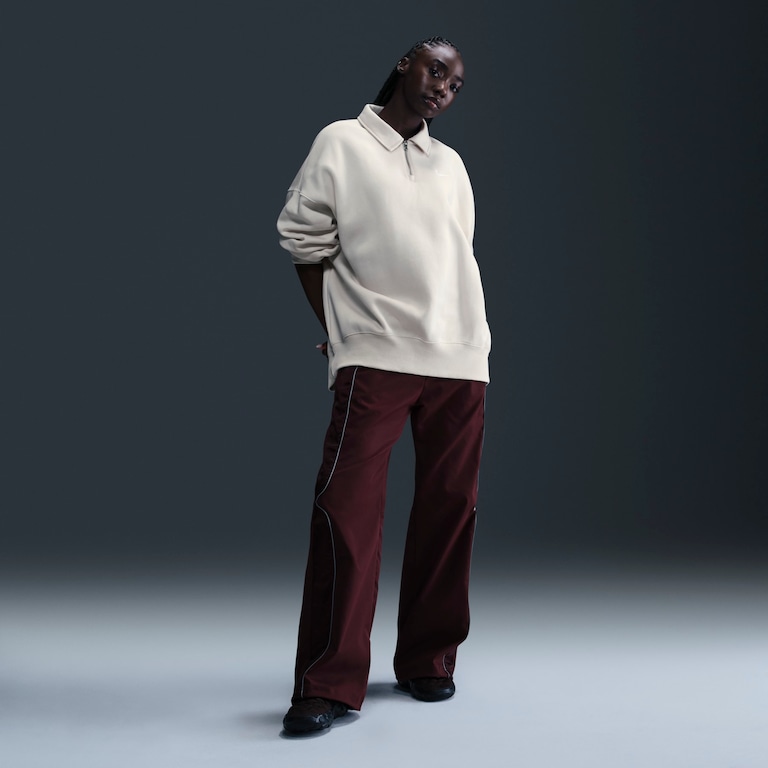 Camisa Polo Nike Sportswear Phoenix Fleece Feminina - Foto 4
