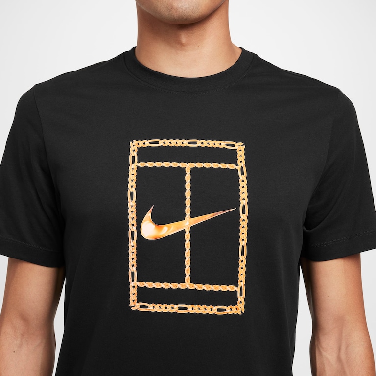 Camiseta NikeCourt Dri-FIT Heritage Masculina - Foto 4