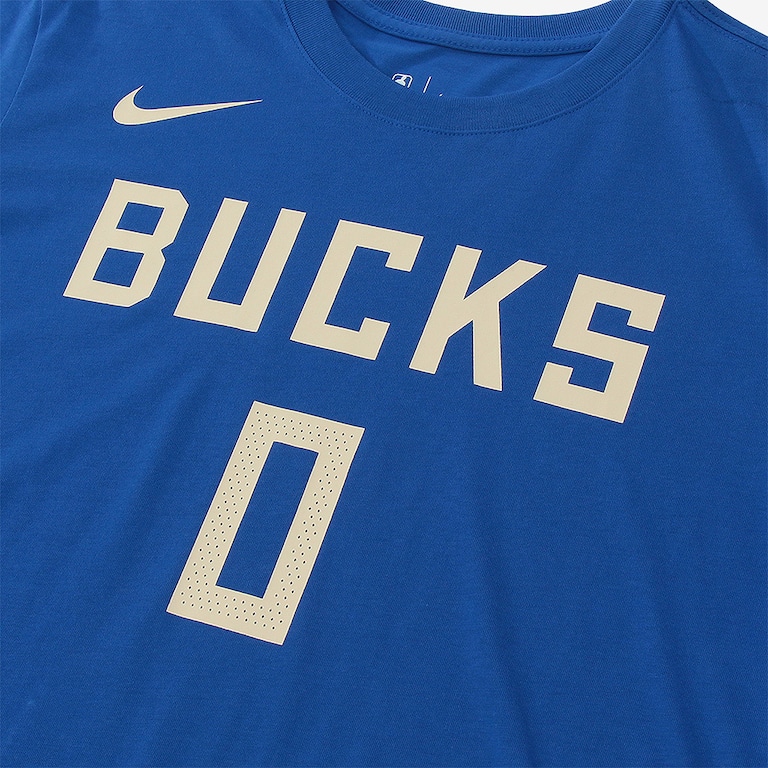 Camiseta Nike NBA Milwaukee Bucks City Edition Masculina - Foto 3