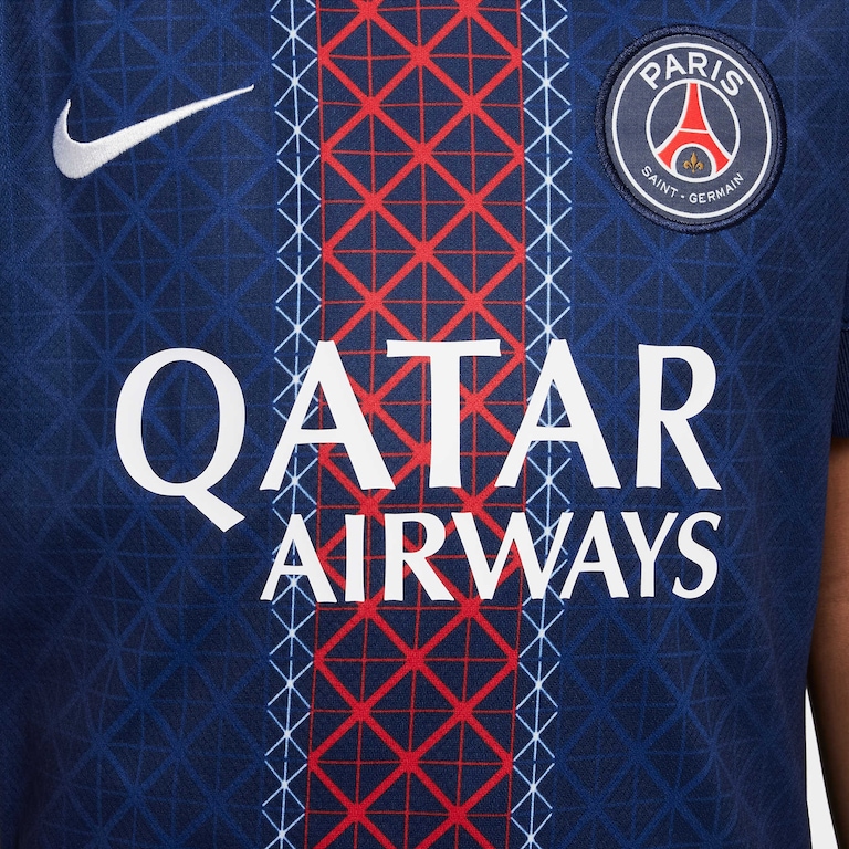 Camisa Nike Paris Saint-Germain I 2025/26 Torcedor Pro Infantil - Foto 7