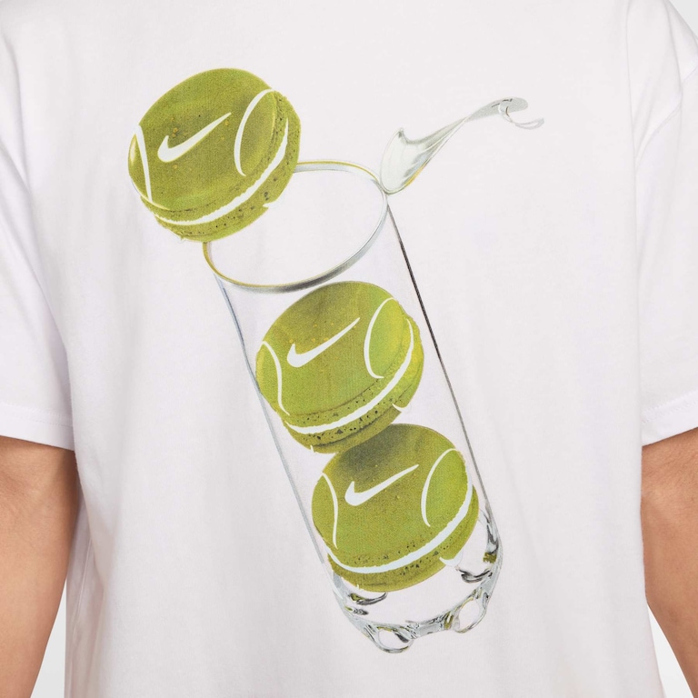 Camiseta Nike Court M90 French Open Masculina - Foto 4