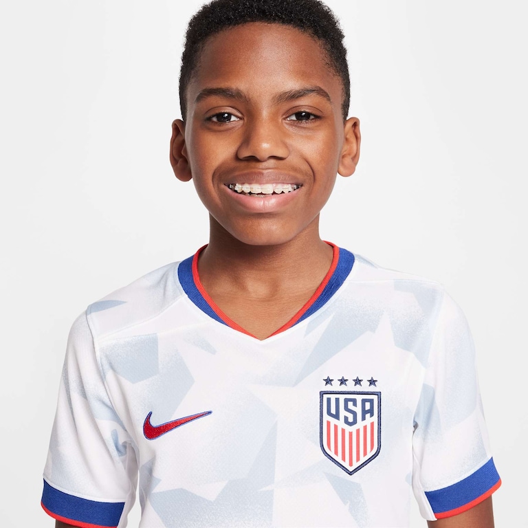 Camisa Nike Estados Unidos I 2025/26 Torcedor Pro Infantil - Foto 3