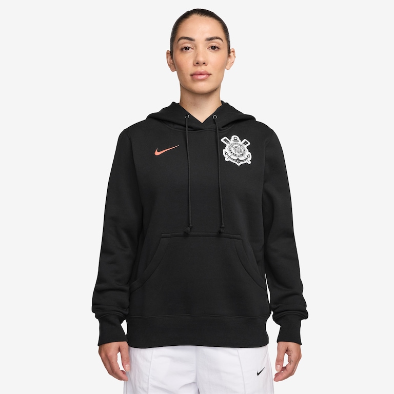 Blusão Nike Sportswear Corinthians Fleece Feminino - Foto 1