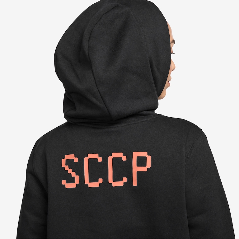 Blusão Nike Sportswear Corinthians Fleece Feminino - Foto 3