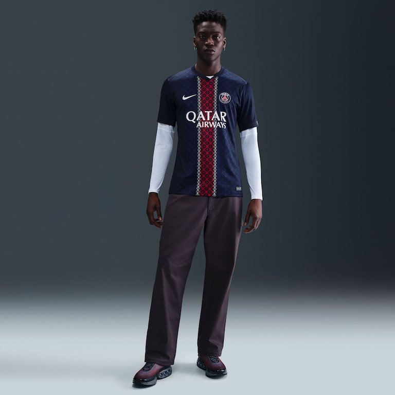 Camisa Nike Paris Saint-Germain I 2025/26 Torcedor Pro Masculina - Foto 4