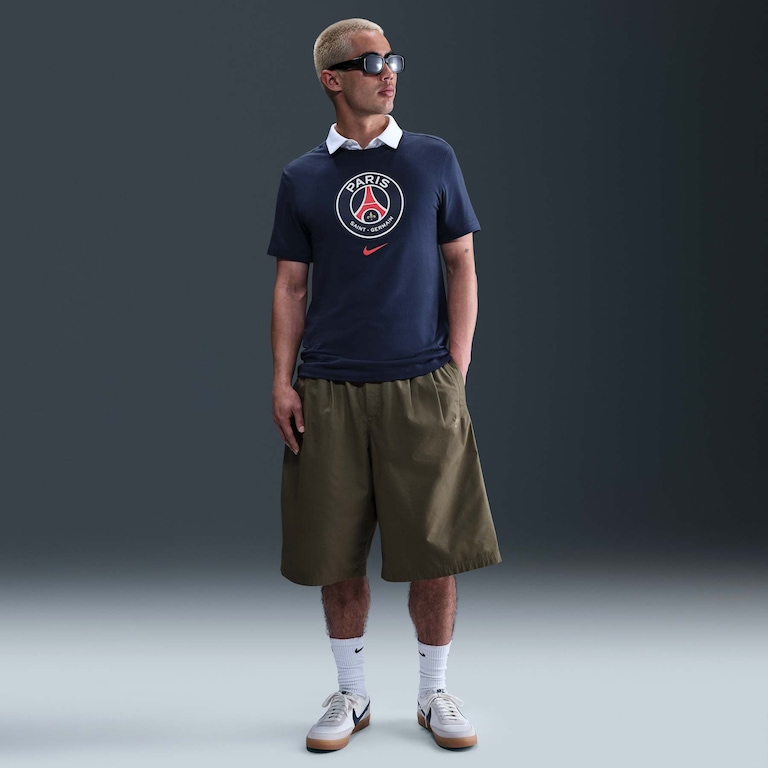 Camiseta Nike Paris Saint-Germain Crest Masculina - Foto 4