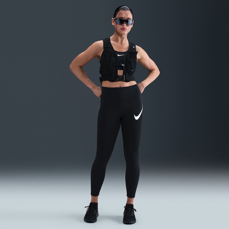 Legging Dri-FIT Nike Swoosh Feminina - Foto 1