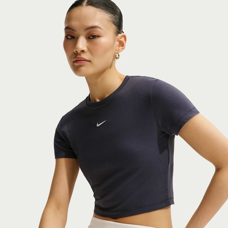 Camiseta Nike Sportswear Chill Knit Cropped Feminina - Foto 3