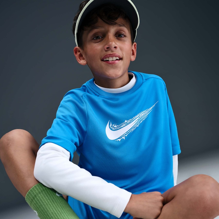 Camiseta Nike Dri-FIT Multi Infantil - Foto 3