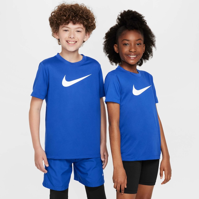 Camiseta Nike Dri-FIT Legend Swoosh Infantil - Foto 1