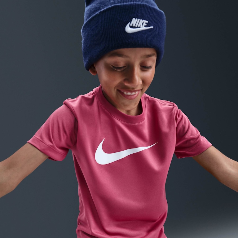 Camiseta Nike Dri-FIT Legend Swoosh Infantil - Foto 3