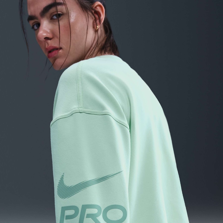 Blusão Dri-FIT Nike Pro Crew Feminino - Foto 2
