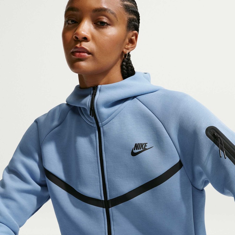 Jaqueta Nike Sportswear Fleece Windrunner Feminina - Foto 3