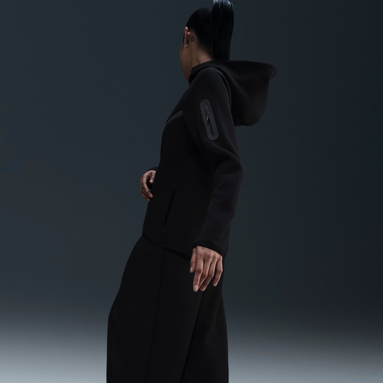 Jaqueta Nike Sportswear Fleece Windrunner Feminina - Foto 3