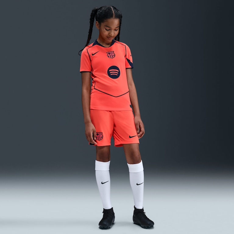 Camisa Barcelona Nike Total 90 III 2025/26 Torcedora Pro Infantil - Foto 4