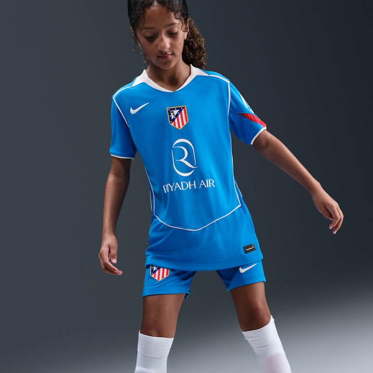 Camisa Atlético de Madrid Nike Total 90 III 2025/26 Torcedor Pro Infantil - Foto 3