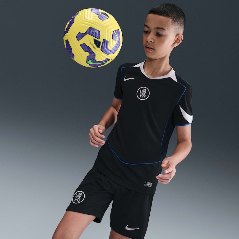 Camisa Chelsea Nike Total 90 III 2025/26 Torcedora Pro Infantil - Foto 3