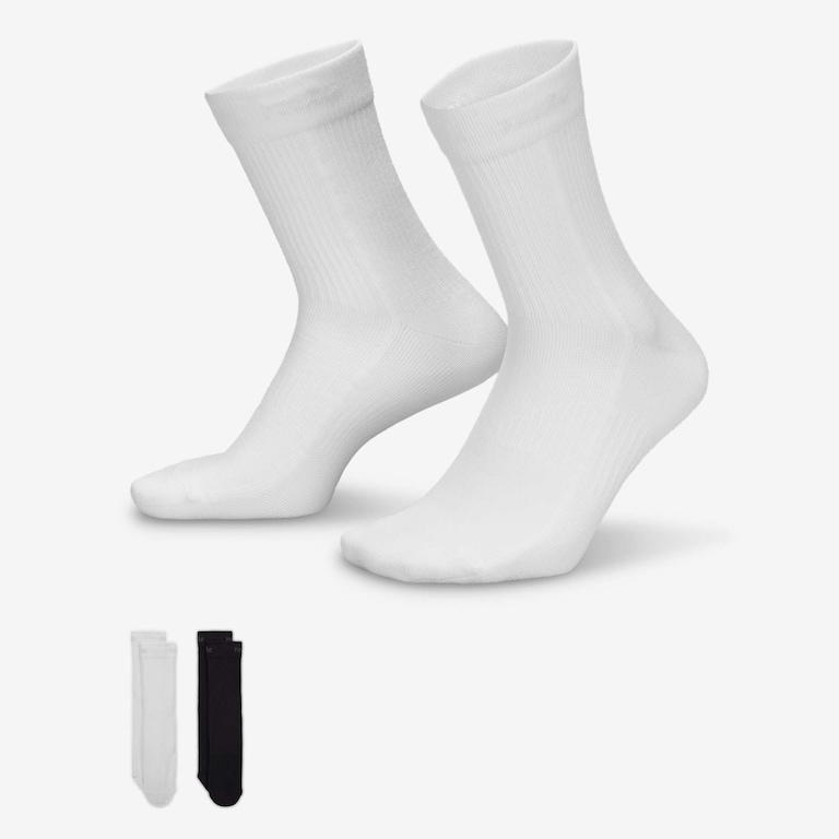 Meia Nike Everyday Cushioned (2 Pares) Unissex - Foto 1