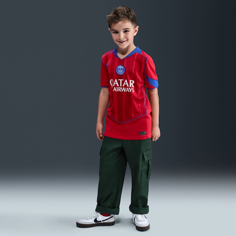 Camisa Paris Saint-Germain Nike Total 90 III 2025/26 Torcedor Pro Infantil - Foto 4
