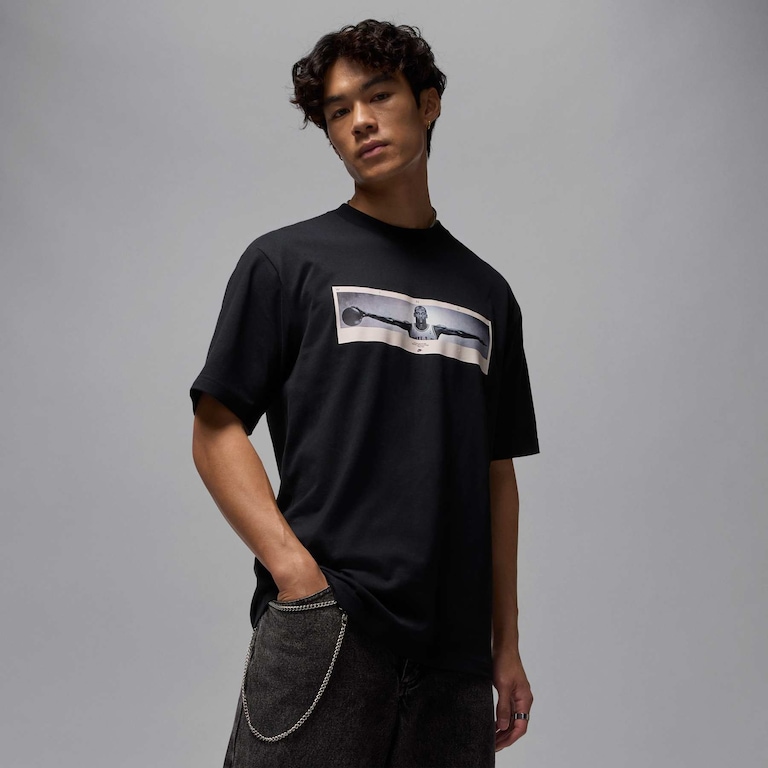 Camiseta Jordan Wings Photo Masculina - Foto 1