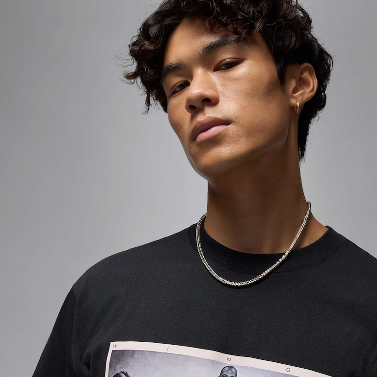 Camiseta Jordan Wings Photo Masculina - Foto 3