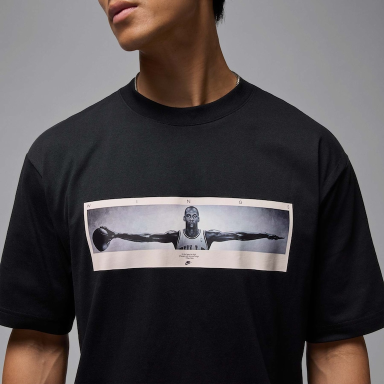 Camiseta Jordan Wings Photo Masculina - Foto 4