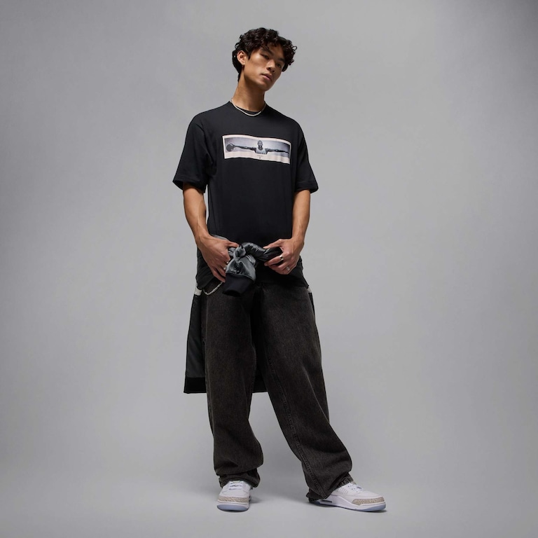 Camiseta Jordan Wings Photo Masculina - Foto 6