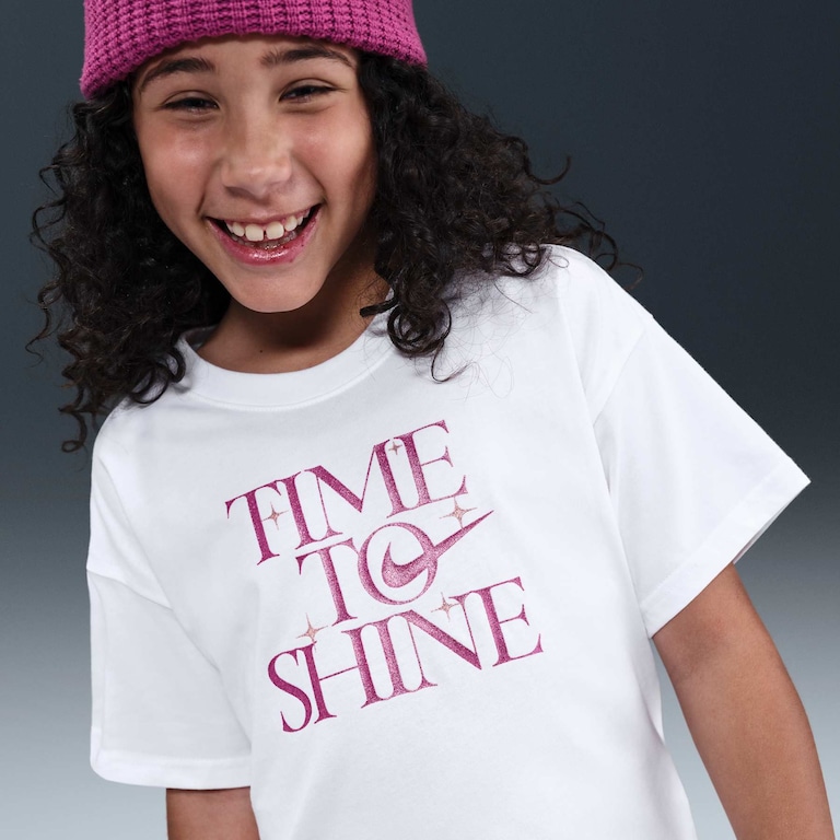 Camiseta Nike Sportswear Shine Infantil - Foto 1