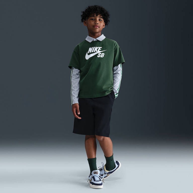 Camiseta Nike SB Harbor Infantil - Foto 4