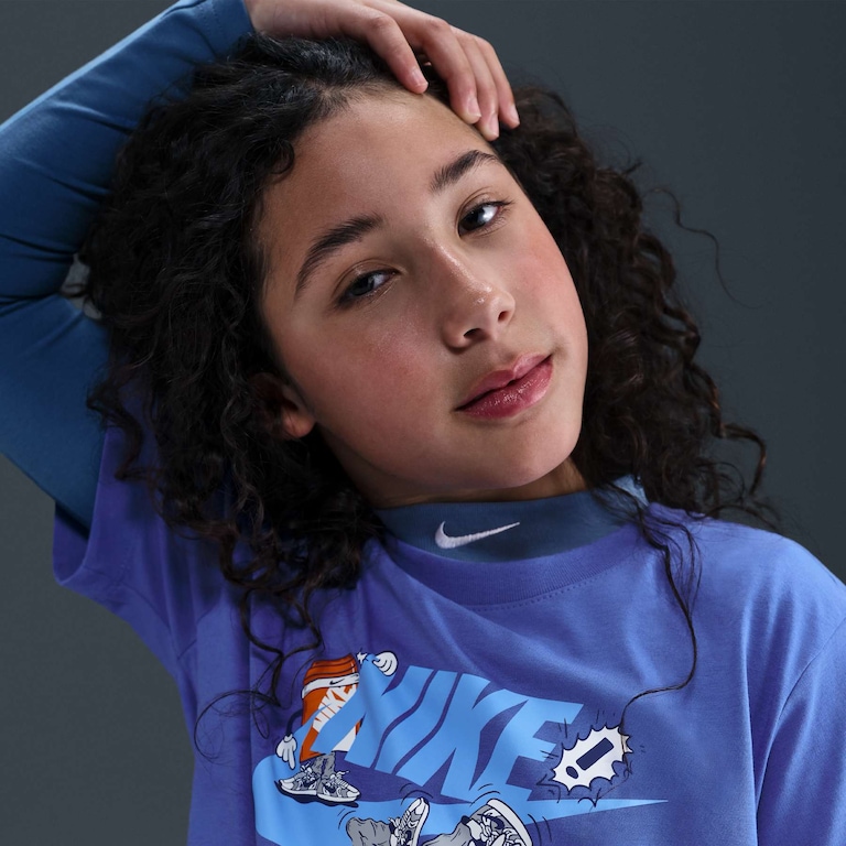 Camiseta Nike Sportswear Boxy Break Dance Infantil - Foto 3