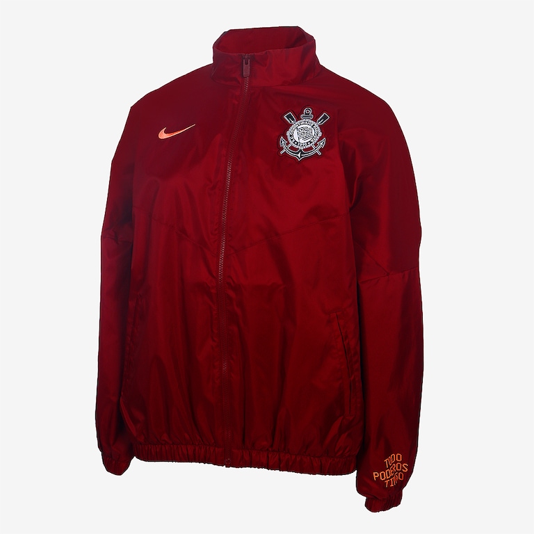 Jaqueta Corinthians Nike Essential Woven Feminina - Foto 1