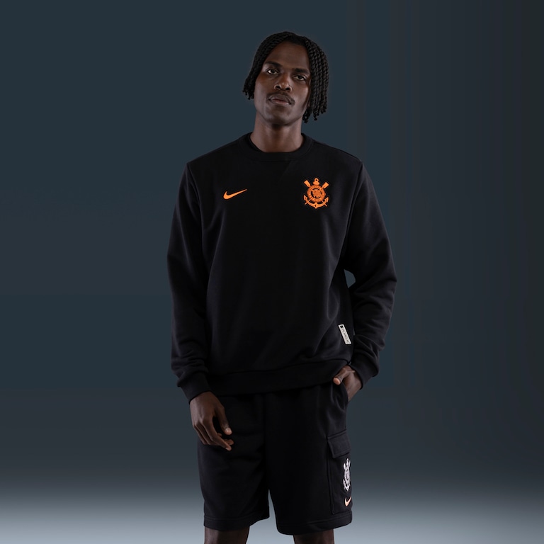 Blusão Corinthians Nike Total 90 Crew Masculino - Foto 3