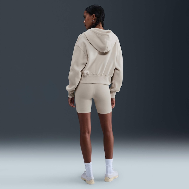 Blusão Cropped Nike Sportswear Phoenix Fleece Feminino - Foto 5