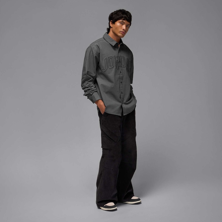 Camisa Jordan Flight Oxford Masculina - Foto 6