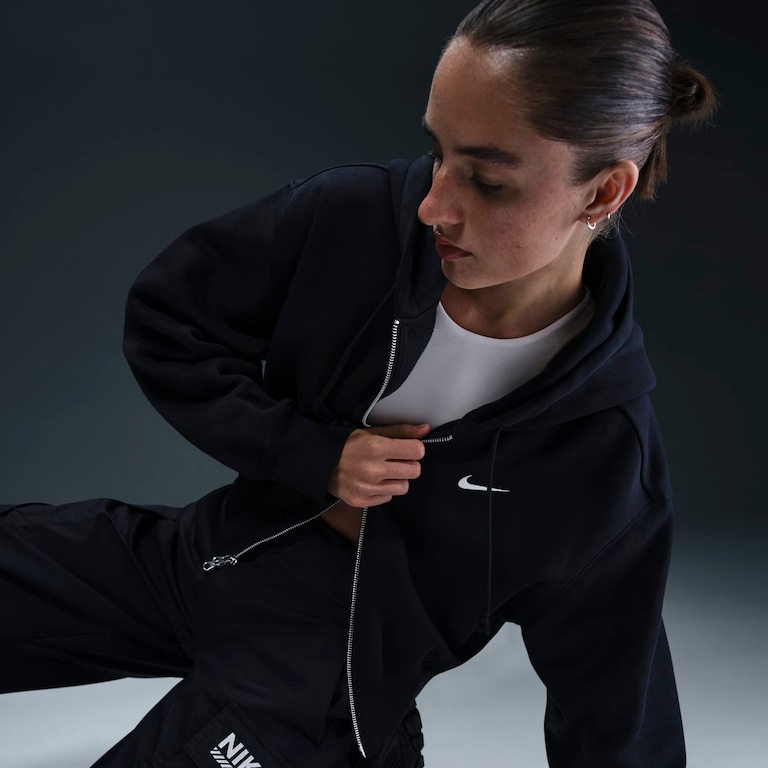 Blusão Nike Sportswear Cropped Phoenix Feminino - Foto 3