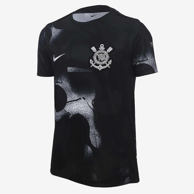 Camiseta Nike Corinthians Pré-Jogo 2025 Infantil - Foto 1