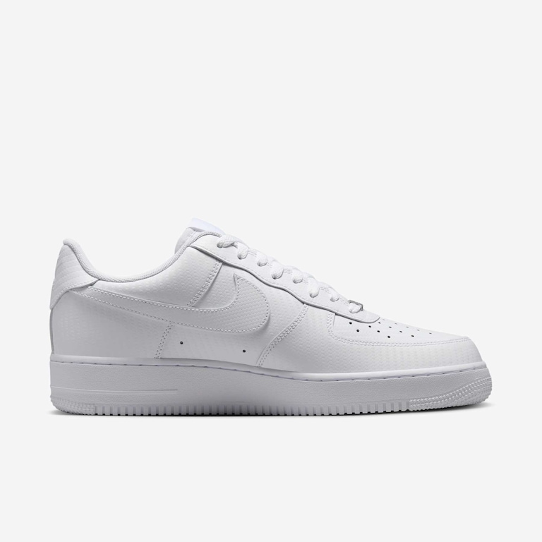Tênis Nike Air Force 1 '07 Masculino White Carbon Fiber - Foto 3