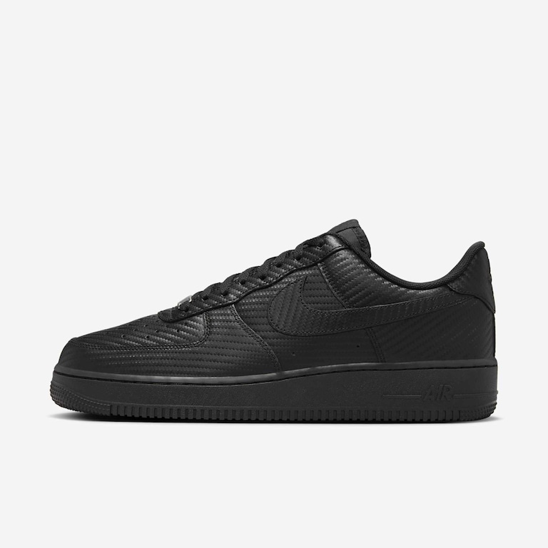 Tênis Nike Air Force 1 '07 Masculino White Carbon Fiber - Foto 1