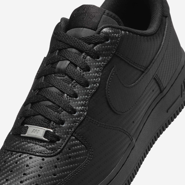 Tênis Nike Air Force 1 '07 Masculino White Carbon Fiber - Foto 7