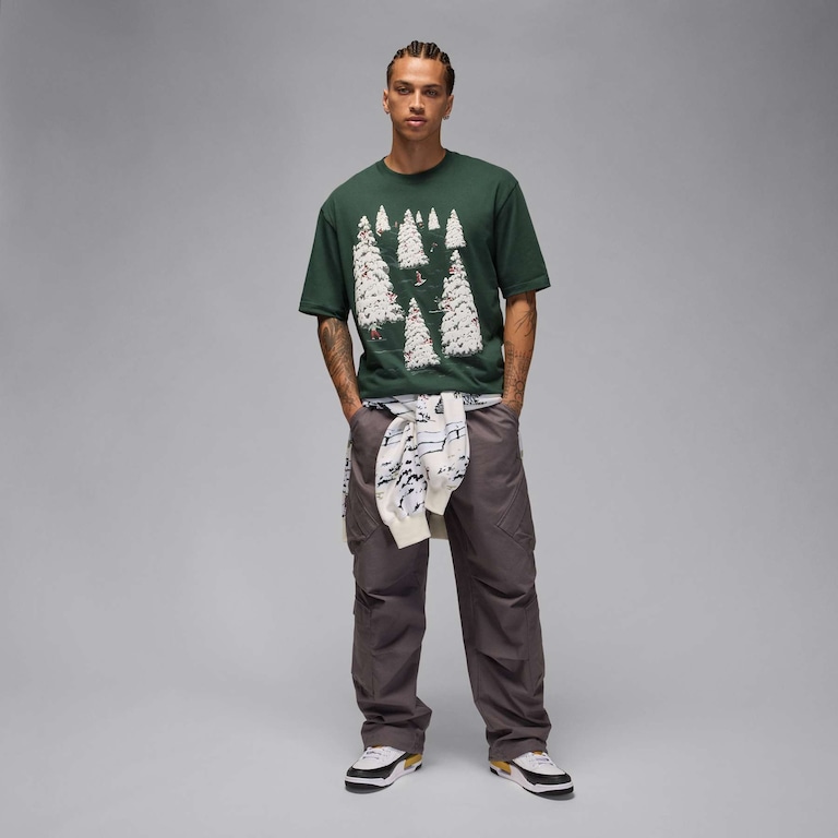 Camiseta Jordan Brooklyn Holiday Masculina - Foto 6