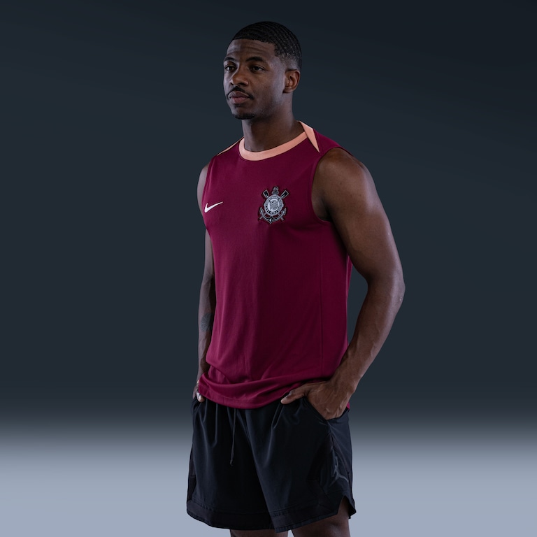 Regata Corinthians Nike 2026 Treino Masculina - Foto 3