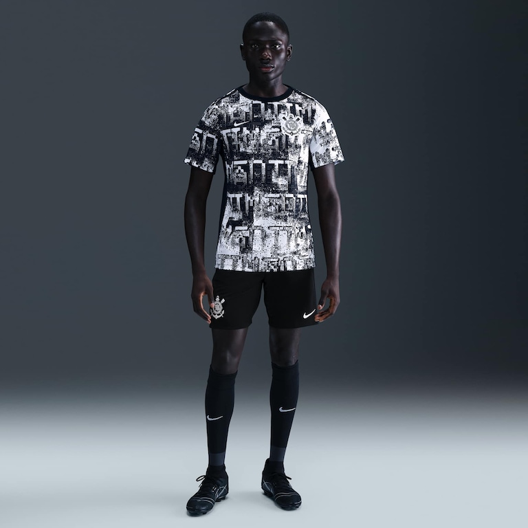 Camiseta Corinthians Nike 2026 Pré-Jogo Masculina - Foto 4