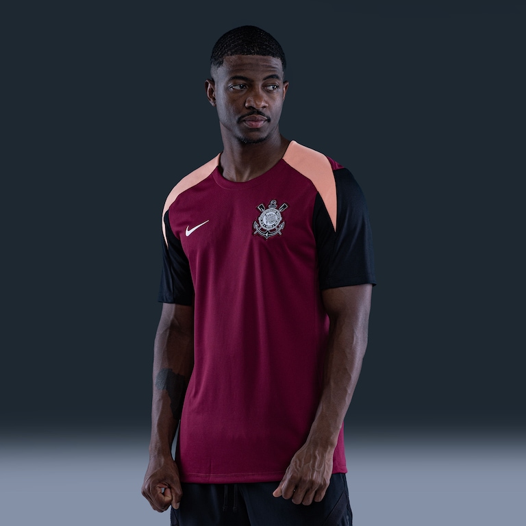 Camiseta Corinthians Nike Strike Treino Masculina - Foto 1