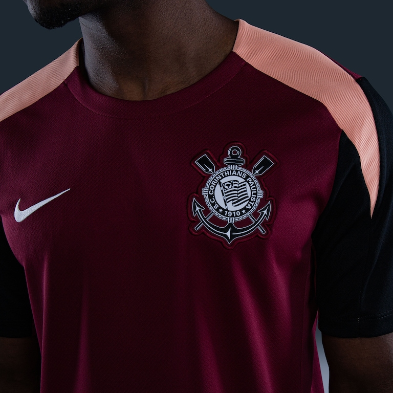 Camiseta Corinthians Nike Strike Treino Masculina - Foto 4