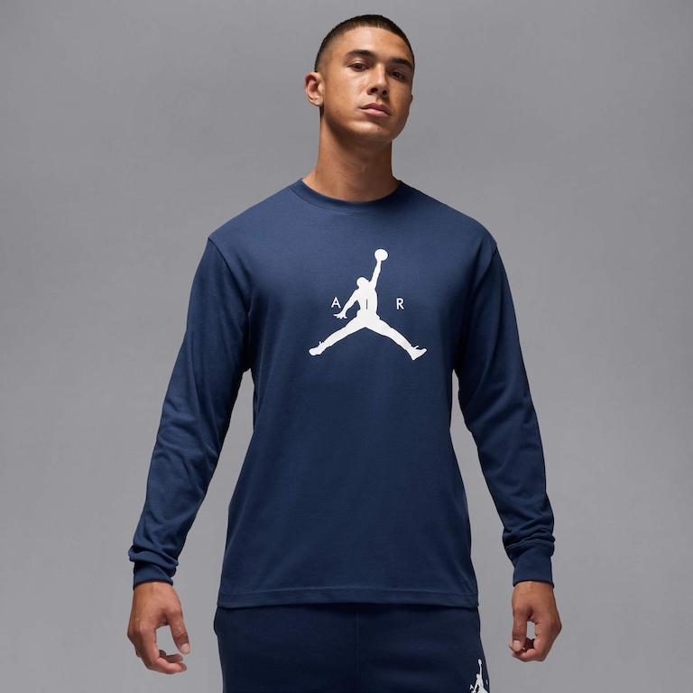 Camiseta Jordan Manga Longa Jumpman Masculina - Foto 1