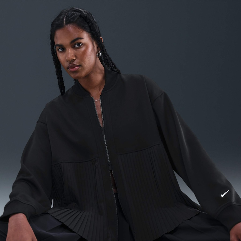 Jaqueta Nike Sportswear Plissada Feminina - Foto 3