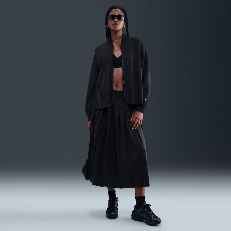 Jaqueta Nike Sportswear Plissada Feminina - Foto 4