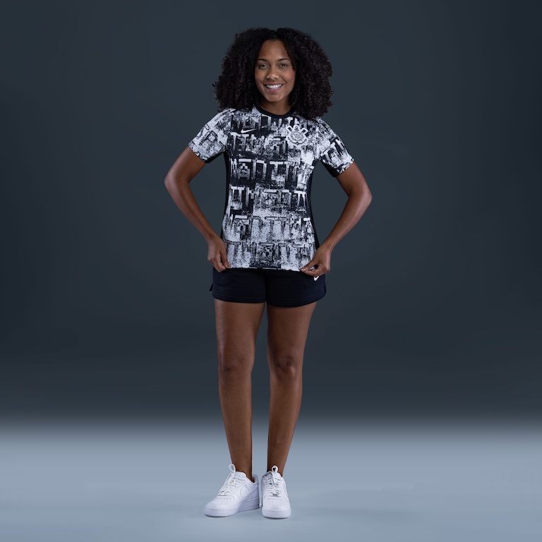 Camiseta Corinthians Nike 2026 Pré-Jogo Feminina - Foto 2