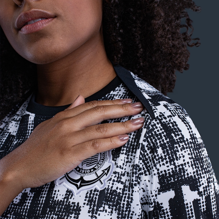 Camiseta Corinthians Nike 2026 Pré-Jogo Feminina - Foto 8